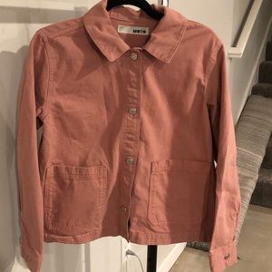 TOPSHOP Dusty Pink Chore Jacket